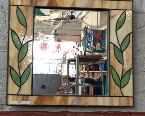 create a stained glass panel